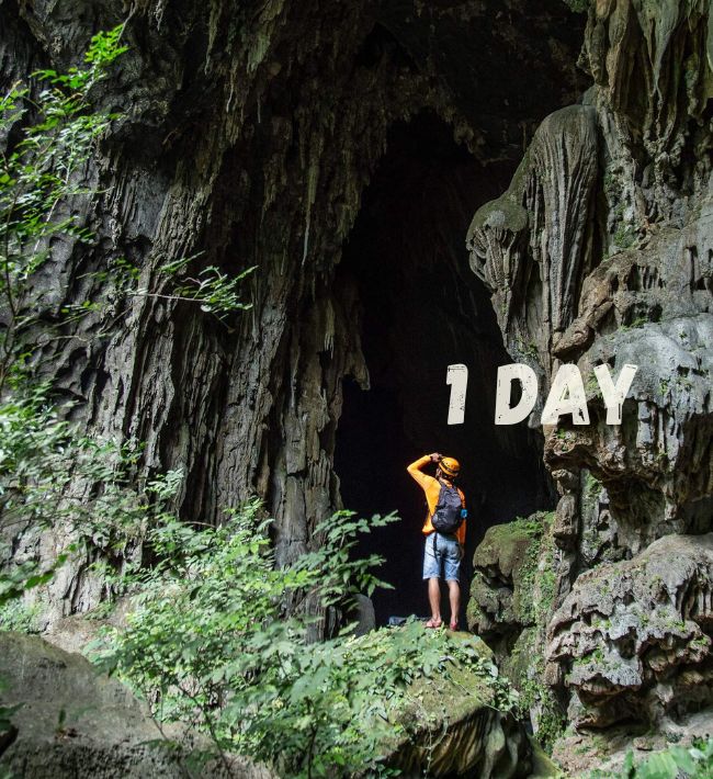 Trekking through Phong Nha Caves