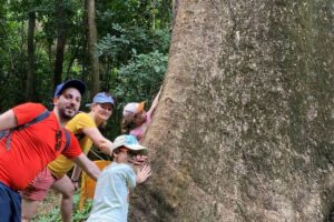family hiking in Con Dao national park