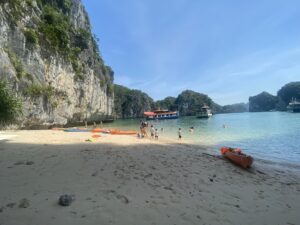 Swimming spot during Lan Ha Bay cruise
